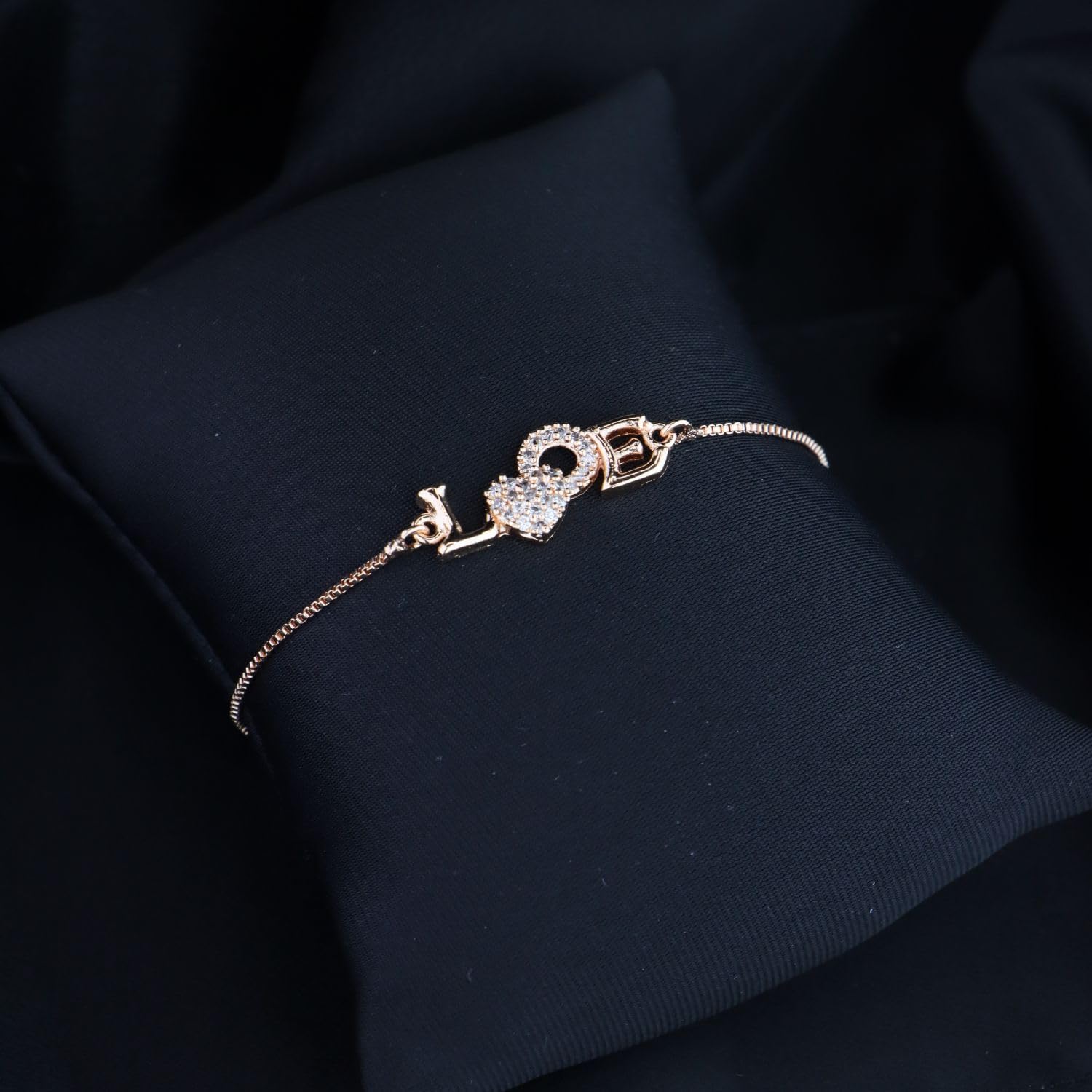 I Jewels Cubic Zirconia Classic Adjustable Tennis Charm Bracelets - Image 2