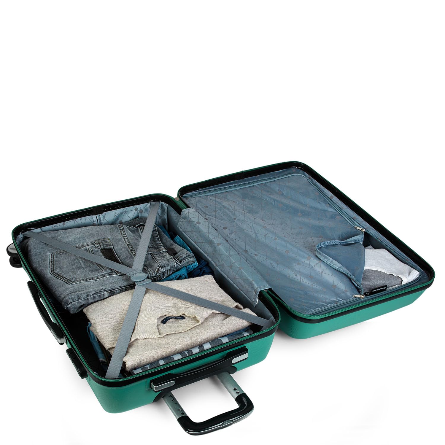 Juego maletas de viaje rígidas trolley con Candado de Combinación y 4 Doble