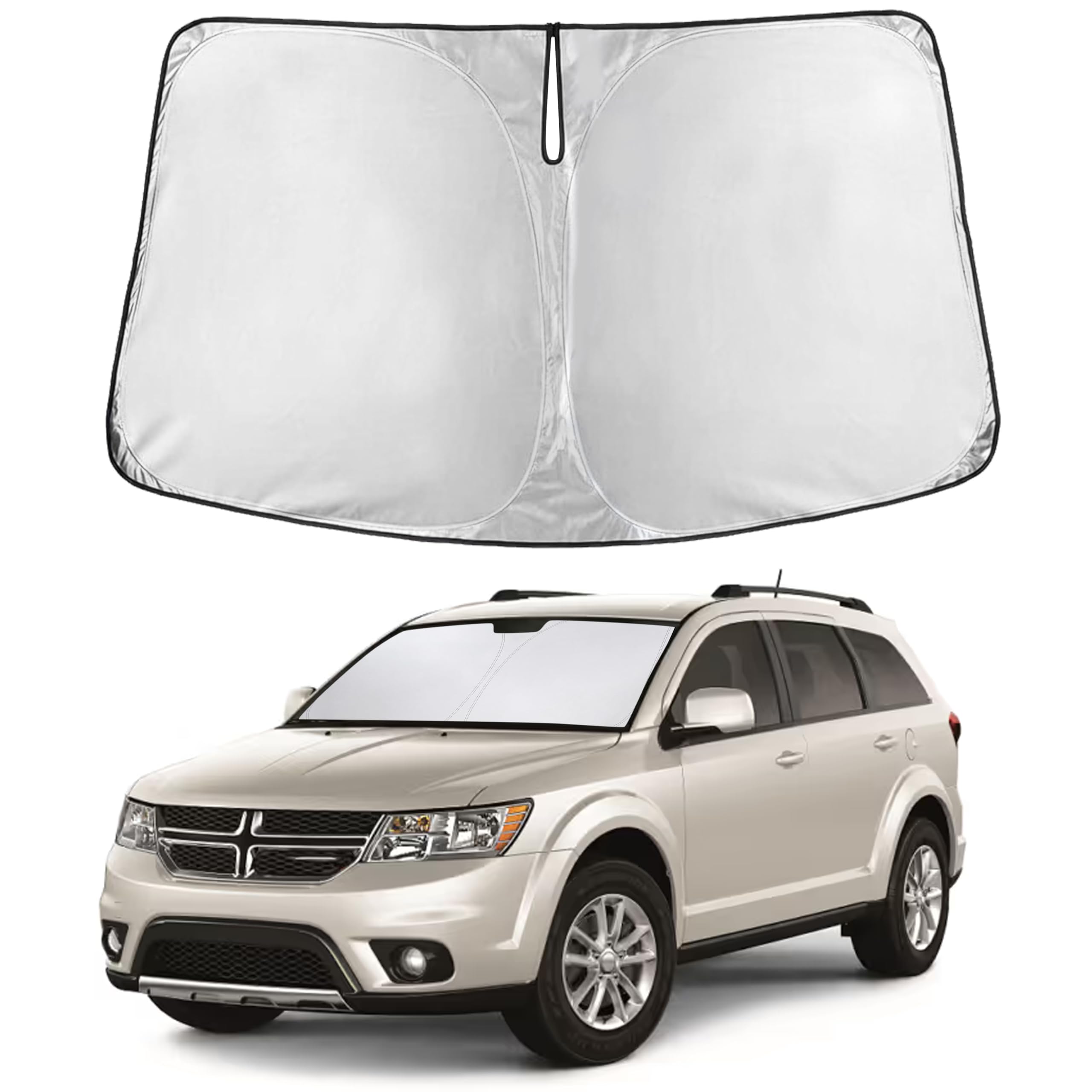 EcoNour Windshield Sunshade Compatible for Dodge Journey 2009-2019 2020