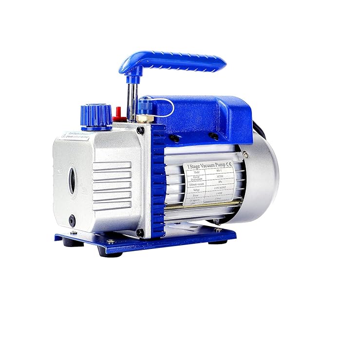 Buy P PBAUTOS 3CFM 1/4HP SingleStage Rotary Vane AC Vacuum Pump HVAC