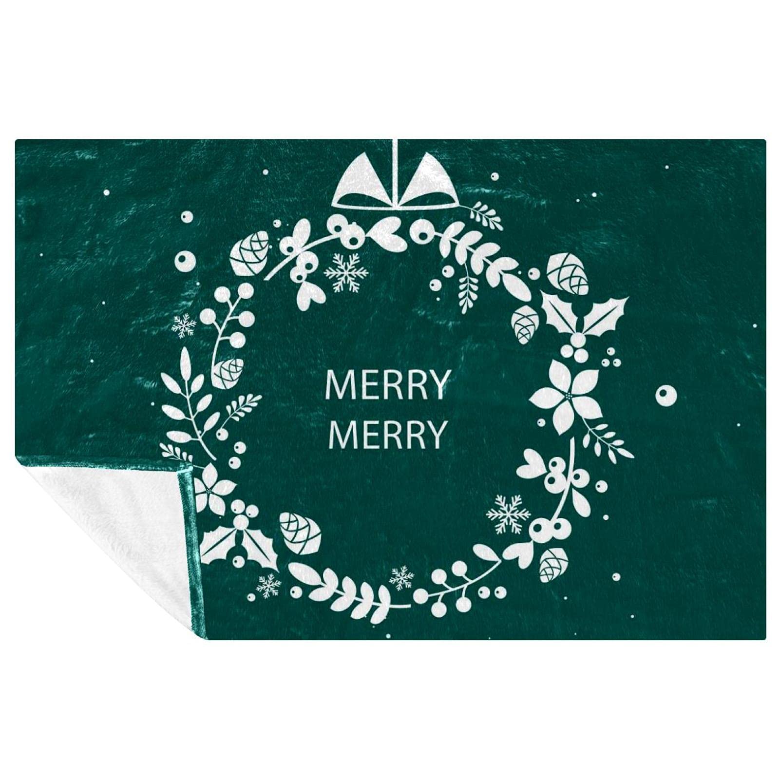 Couverture de Noël chaude et plaid lit canapé camping 150x100 cm