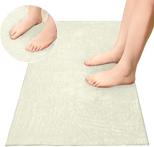 Miniatura 2 de Beige Non Slip Rug Anti-Fatigue Kitchen Rug Bathroom Laundry Decor Carpet 39x20in