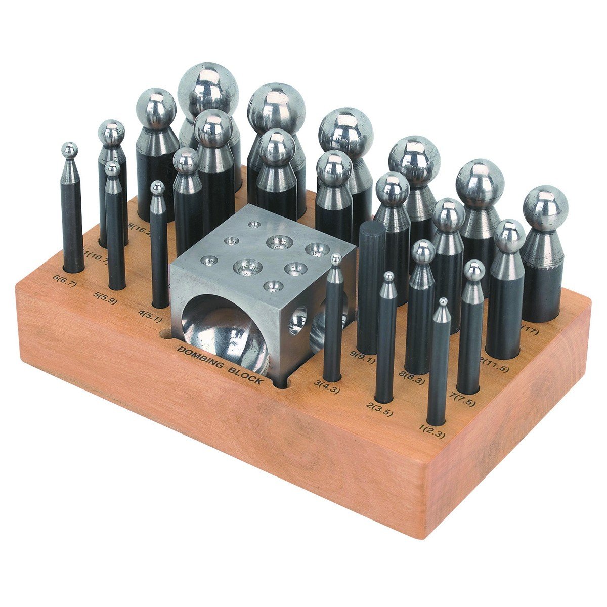 25 Pc Doming Block and Punch Set -USATM