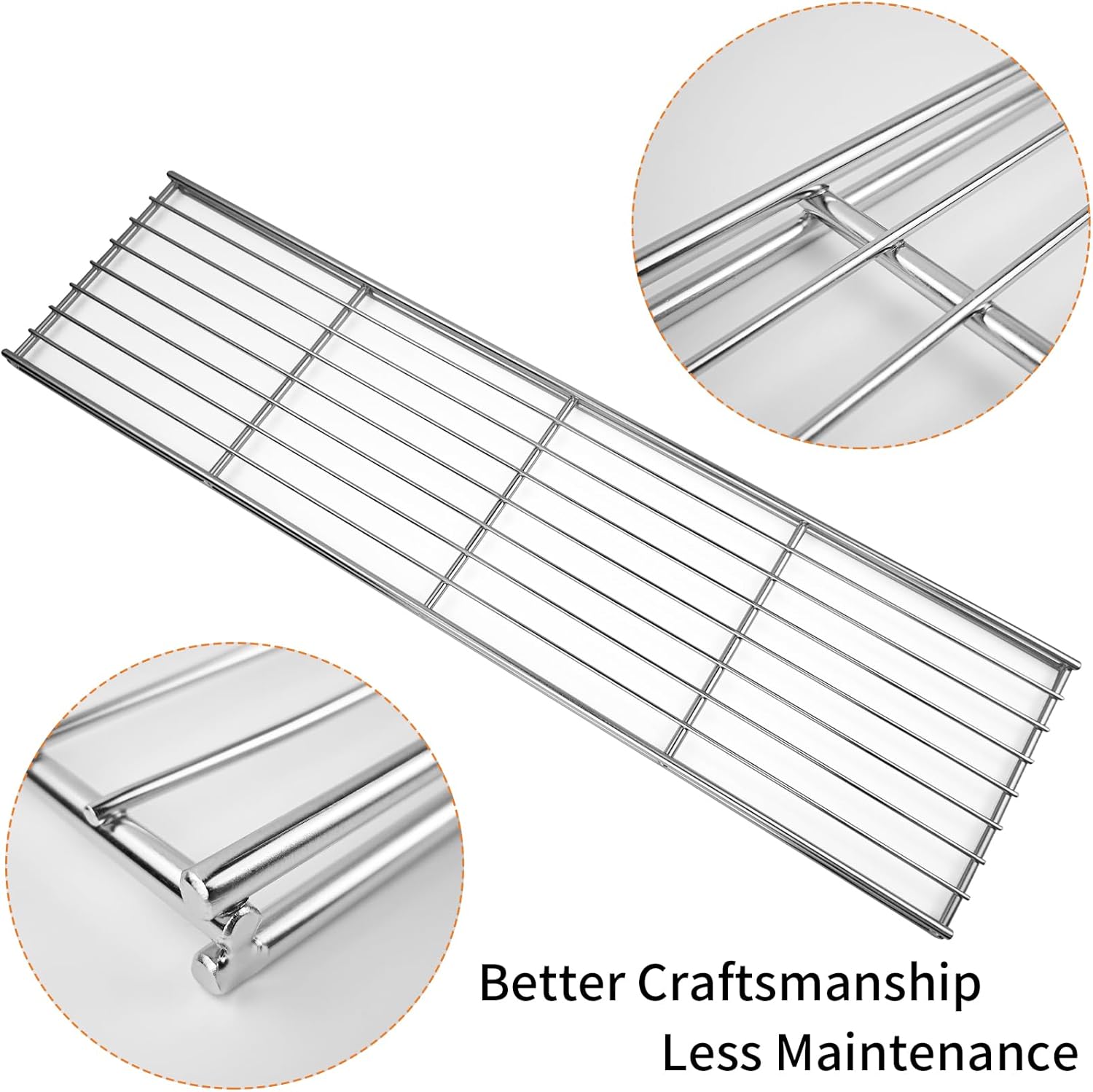 N520-0023 Warming Rack for Napoleon LEX 485 Legend Mirage 485 304 Stainless Steel Grill Top Rack Replacement Parts for Napoleon BBQ Grill Accessories, 26.75 Inch
