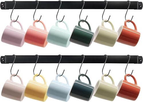 Vista 26 de AJART Soporte para tazas de decoración de cafeteras: 22 "redondo cuadrado para taza de café para el hogar, cocina, oficina, comedor, cafetería, bar