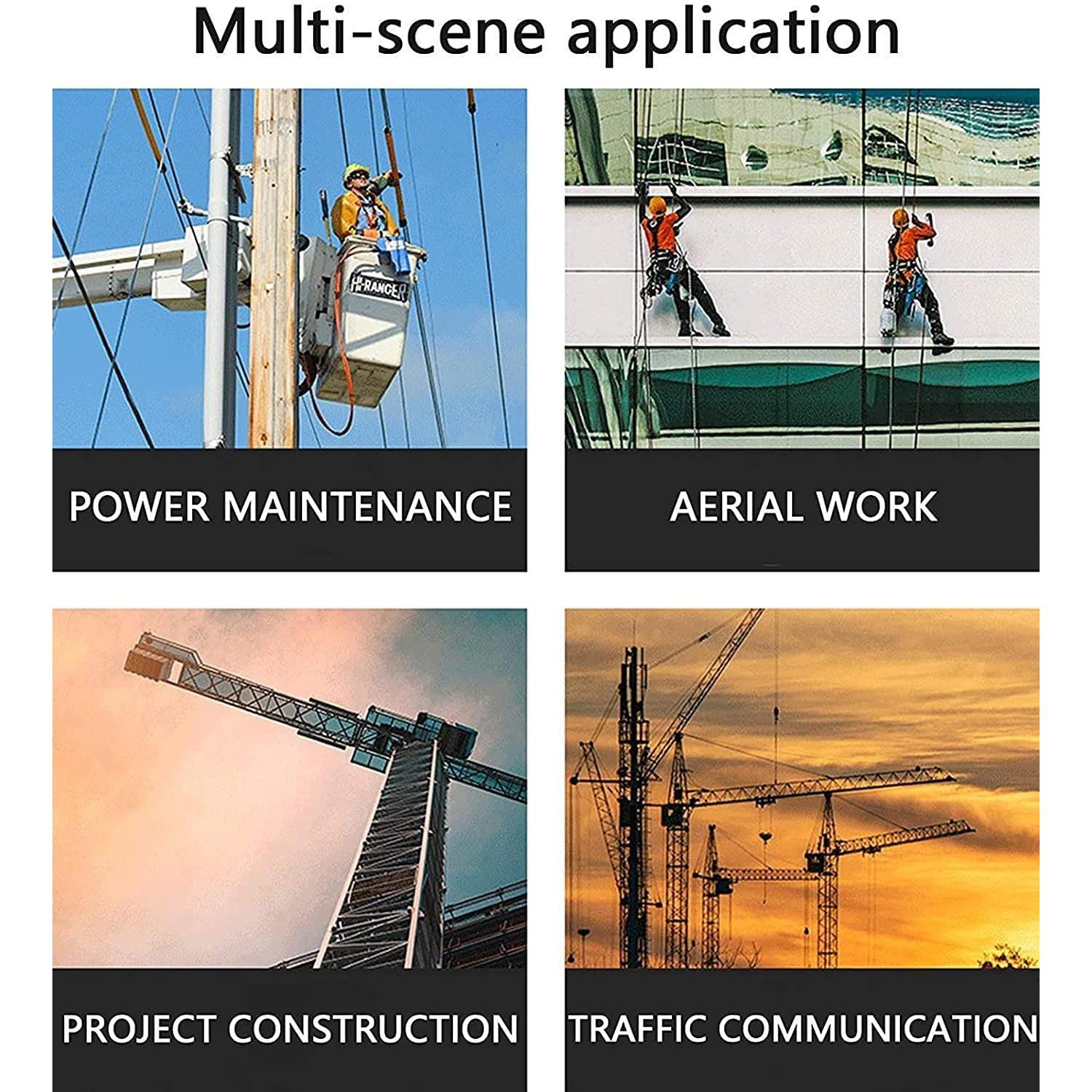 Arneses de Seguridad anticaídas telescópicos, Kit de cinturón de Seguridad portátil, arnés de protección contra caídas de Seguridad, Herramienta para techos industriales Ajustable, Equipo PE