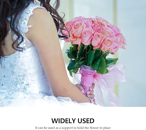 Miniatura 3 de Healifty 10 soportes para ramo de flores con mango floral, estantes para arreglos florales, suministros de boda, decoración de flores artificiales,
