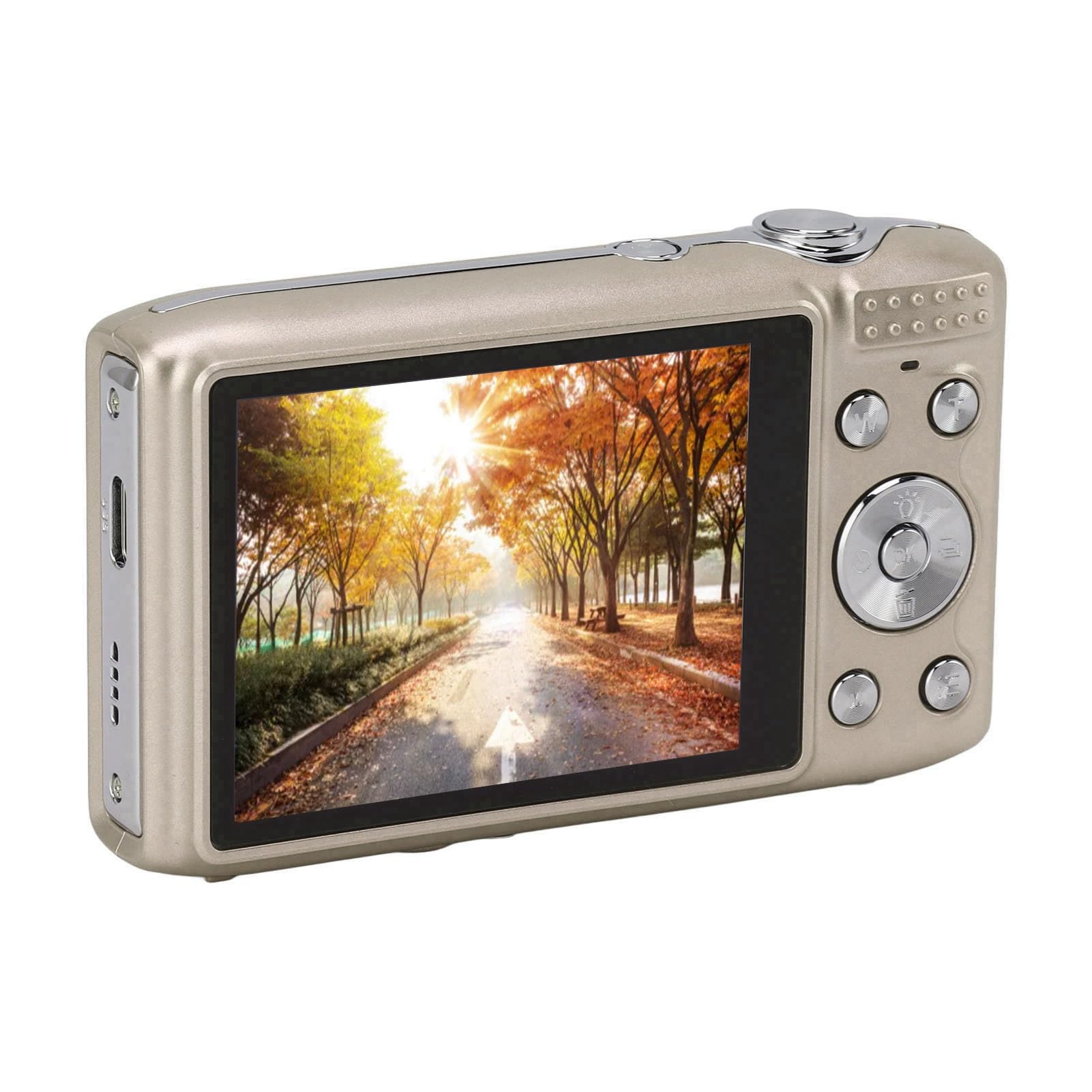 Cyfrowy Aparat Fotograficzny o Rozdzielczości 4K i Rozdzielczości 58 MP dla Nastolatków z Ekranem IPS o Przekątnej 2,88 Cala, Zoomem 16x, Trybem Automatycznym, Fotografowaniem