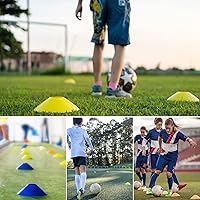 Vista 6 de 25/50/100 piezas de conos de disco, conos de agilidad de fútbol con bolsa de transporte y soporte, conos de fútbol para entrenamiento deportivo