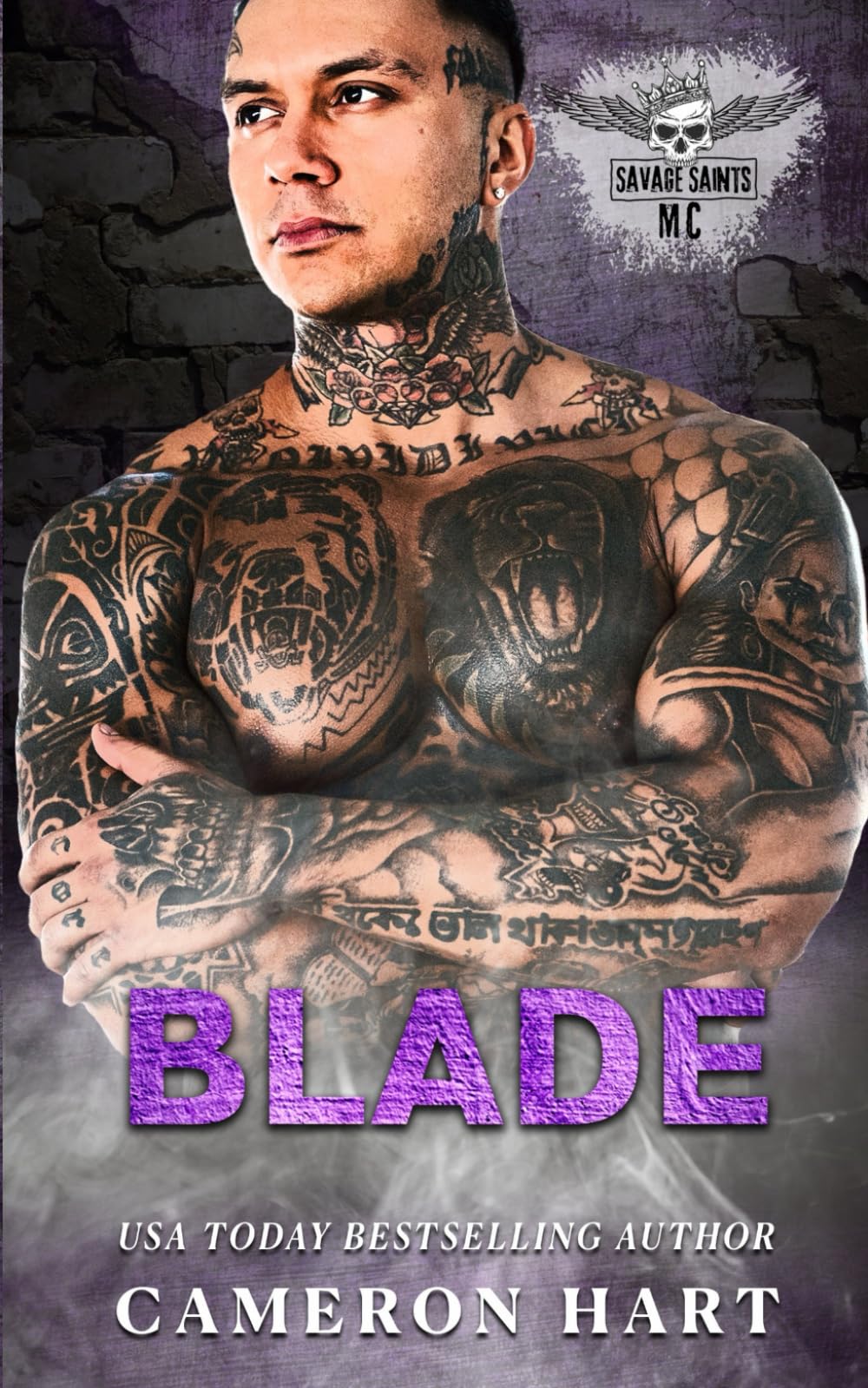 Blade: A Grumpy/Sunshine MC Romance (Savage Saints MC)