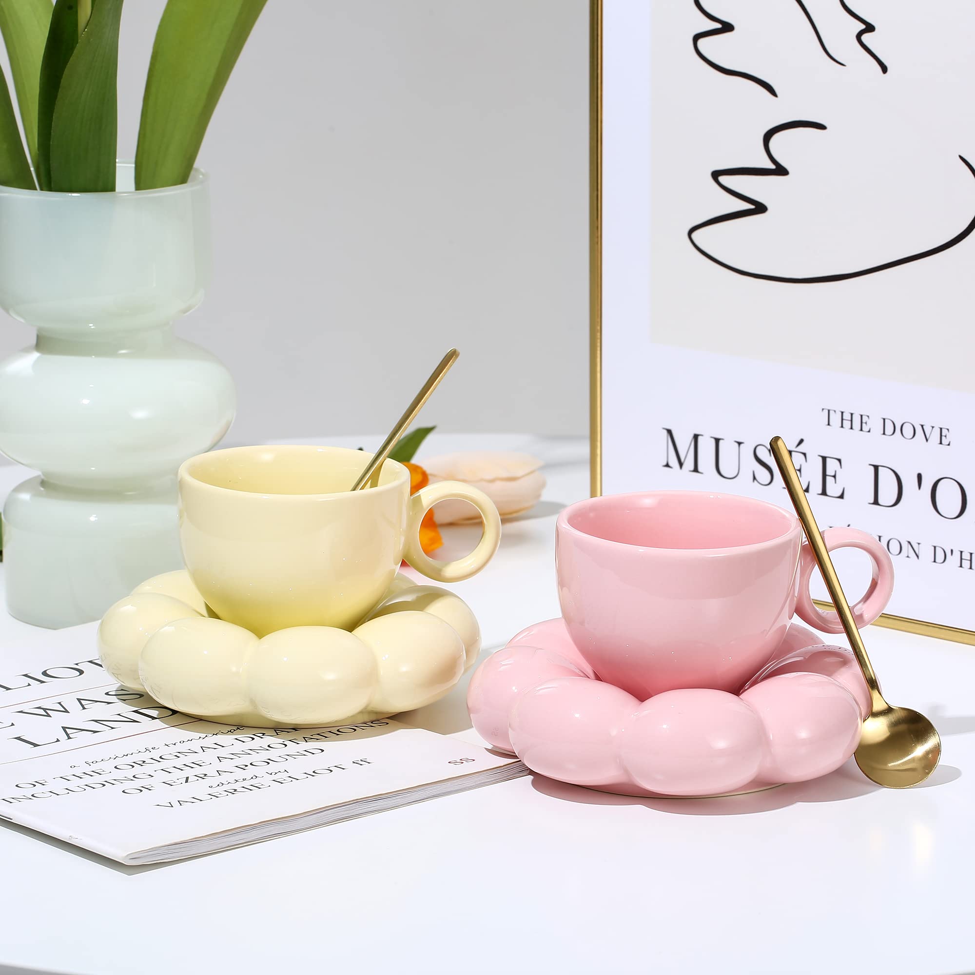 Set Scaldabevande YumSur Natalizio - Tazza In Ceramica Con Piastra Riscaldante, Spegnimento Automatico - Foto 11