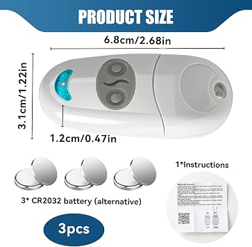 3PCS 433.92 MHz Remote Control Key Fobs for Came Compatible with Top 432EE, 432EV, 432NA, 432A, 432M, 432S, T432 Universal Wireless 2 Buttons Gate Remote Control Door & Gate Opener