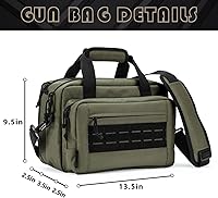 Vista 6 de VEAGIA - Bolsa para polígono de tiro, estuche para pistola, bolsas para pistolas y munición para pistolas de mano y bolsa de transporte blanda