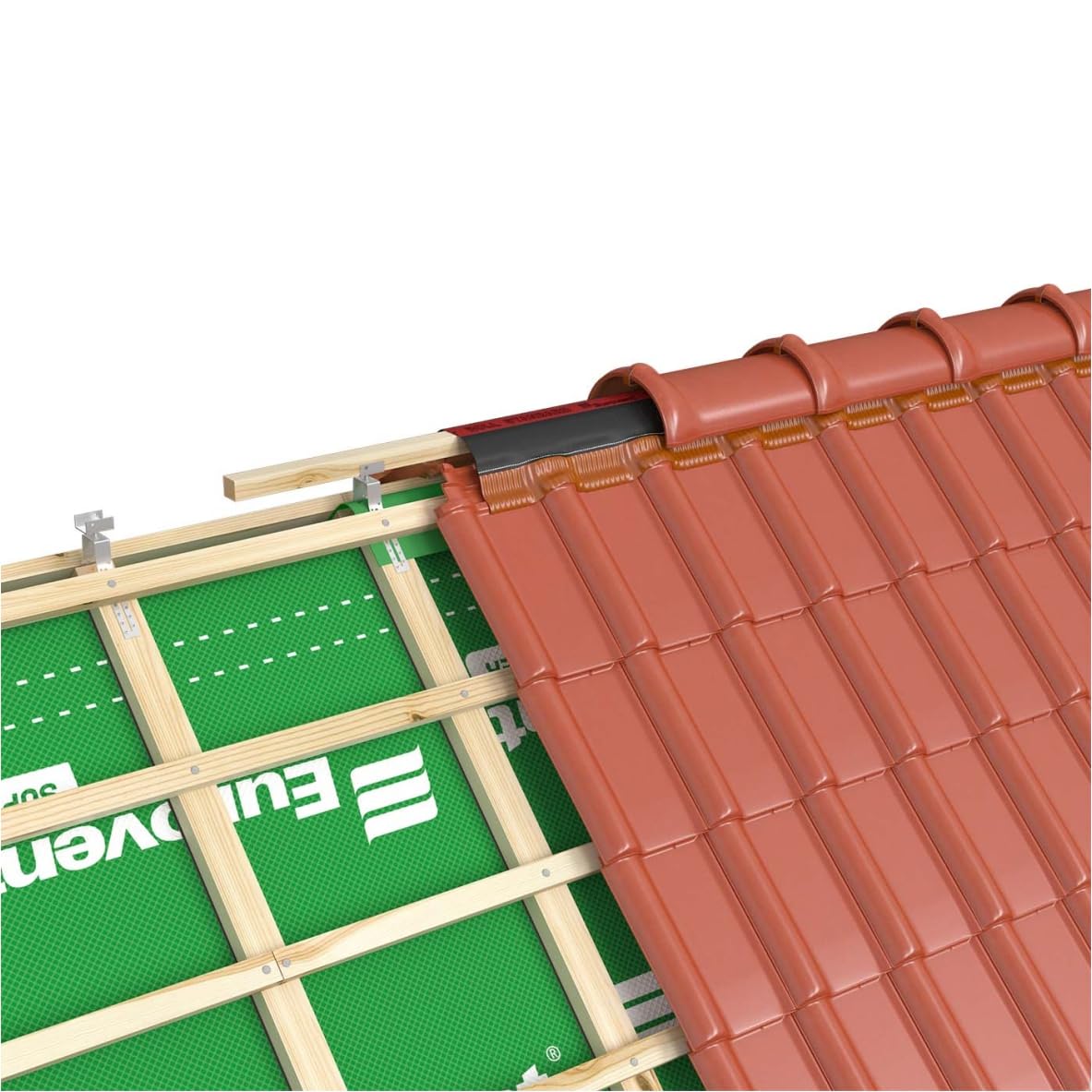 Parotec Lot 10 Clous De Faîtage Support Latte Faîtière 40x180mm - Fixation Toiture Robuste