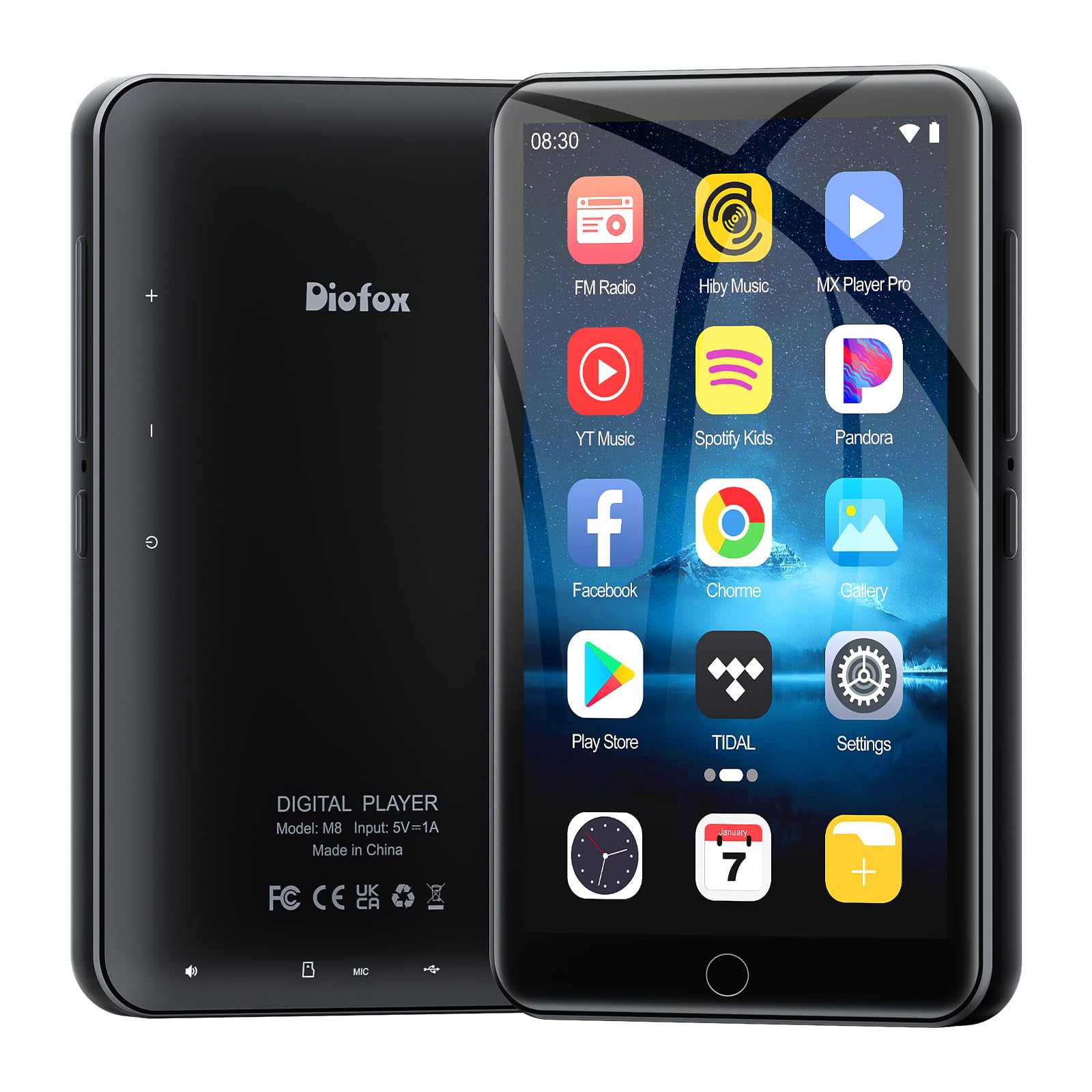 80GB MP3 Player with Bluetooth and WiFi, 4-inch Touch Screen mp3 Players with Bluetooth ， with Spotify, SpotifyKids, Audible, Andora, Amazon Player, MP4&MP3 Player up to 1TB (Black)-image-13