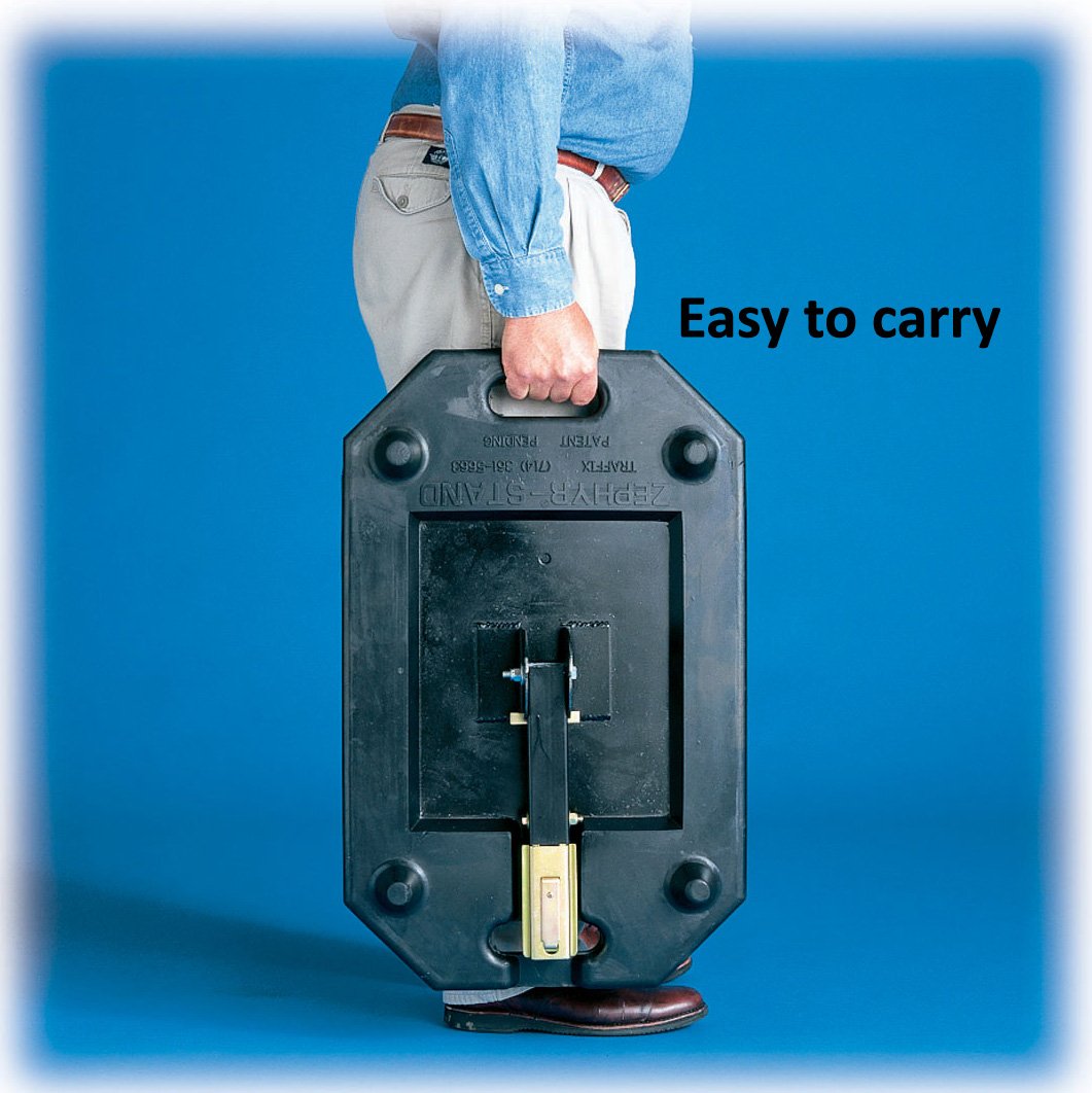 Zephyr Portable Sign Stand w/Universal Roll-Up Sign Holder | For 36”&48 ...