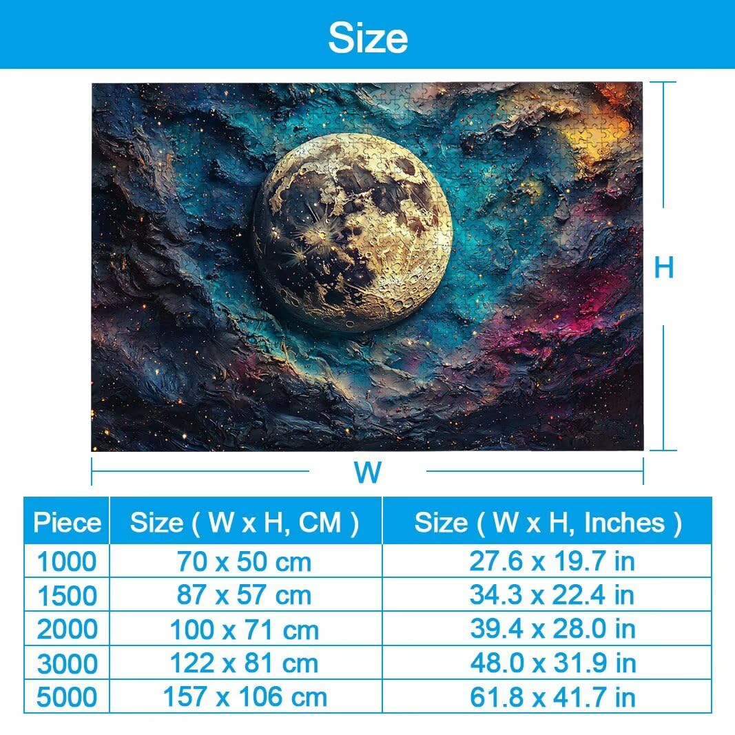 Puzzle Luna, Puzzle 3000 Piezas para Adultos, Regalo Mujer/Hombre -2543