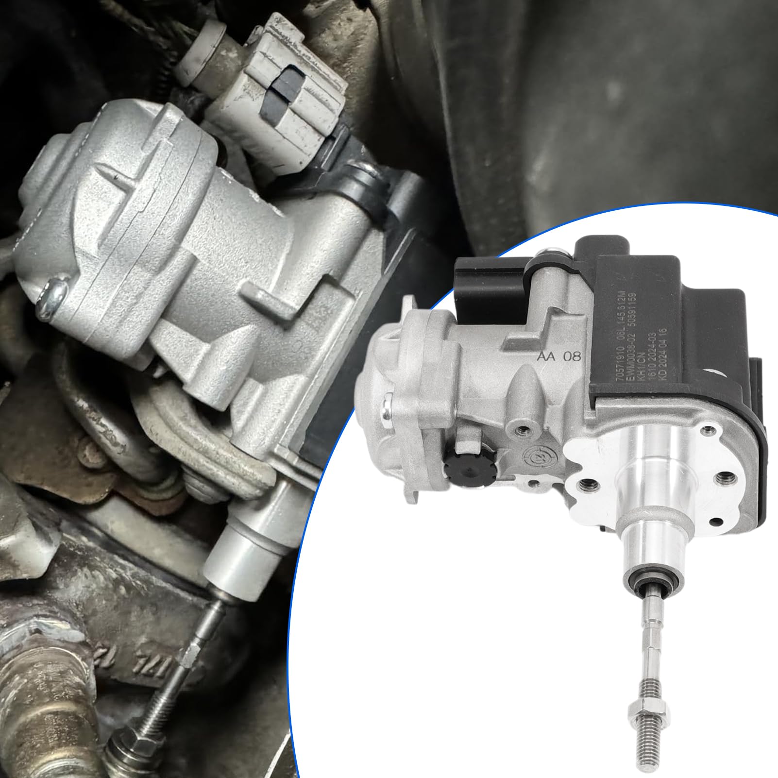 Appareil de commande de turbocompresseur, compatible avec A4 A5 A6 A7 1.8TFSI, régulateur de pression de turbocompresseur avec 06L145612M 06L145654C 06L145654CV 06L145725S