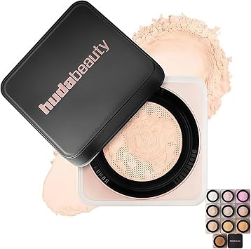 Huda Beauty Easy Bake Loose Baking & Setting Powder   Oil Control Loose Powder Light Diffusing Setting Powder For Smooth Shine Free Daily Wear Cupcake