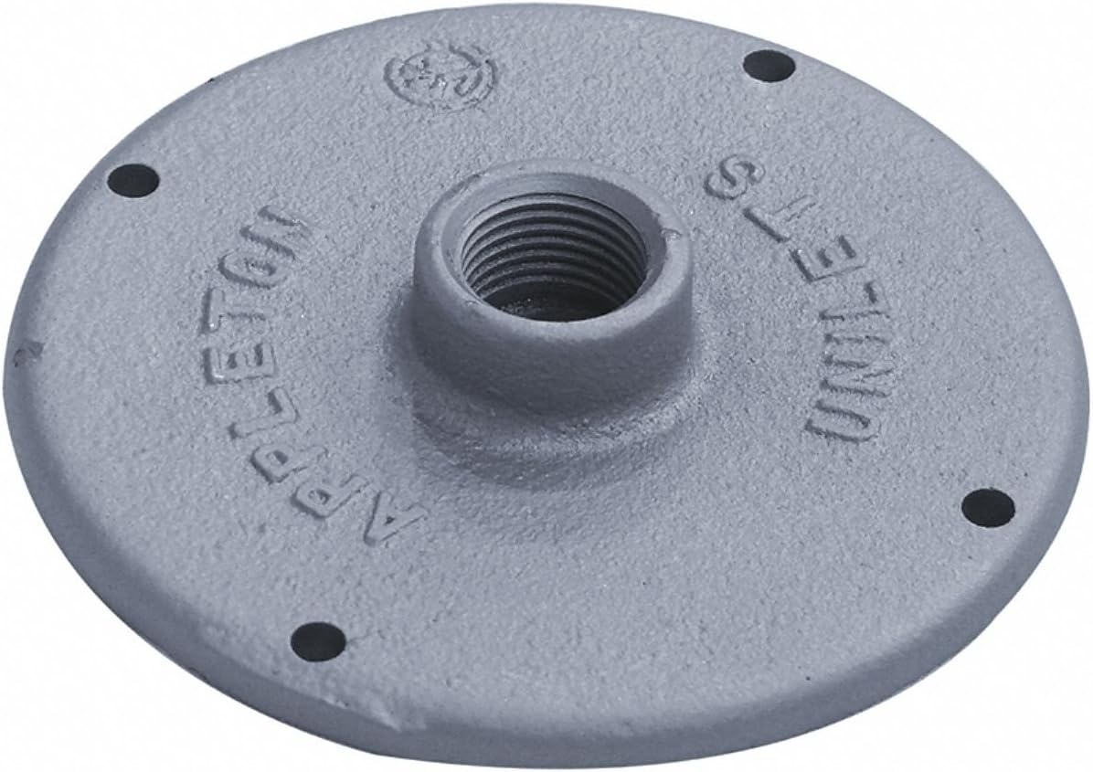Appleton Electric Conduit Body Cover, 3/4" Hub Size, For Use With Appleton JB Series Conduit Outlet Boxes - JBK-75