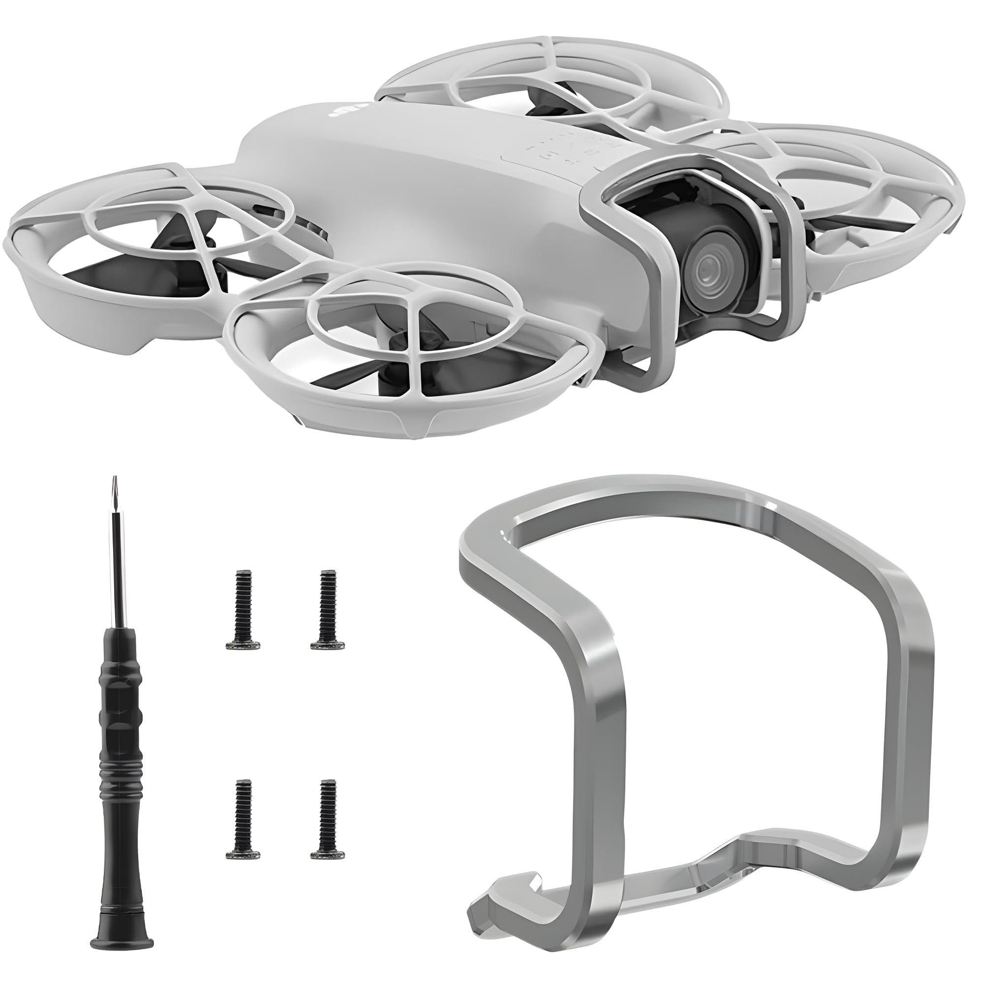 Craznick Neo Gimbal Bumper Guard - for DJI Neo Drone Accessories Protect Bar Camera Protector Aluminum Alloy Anti-Collision Lens Safety Bumpers Bar