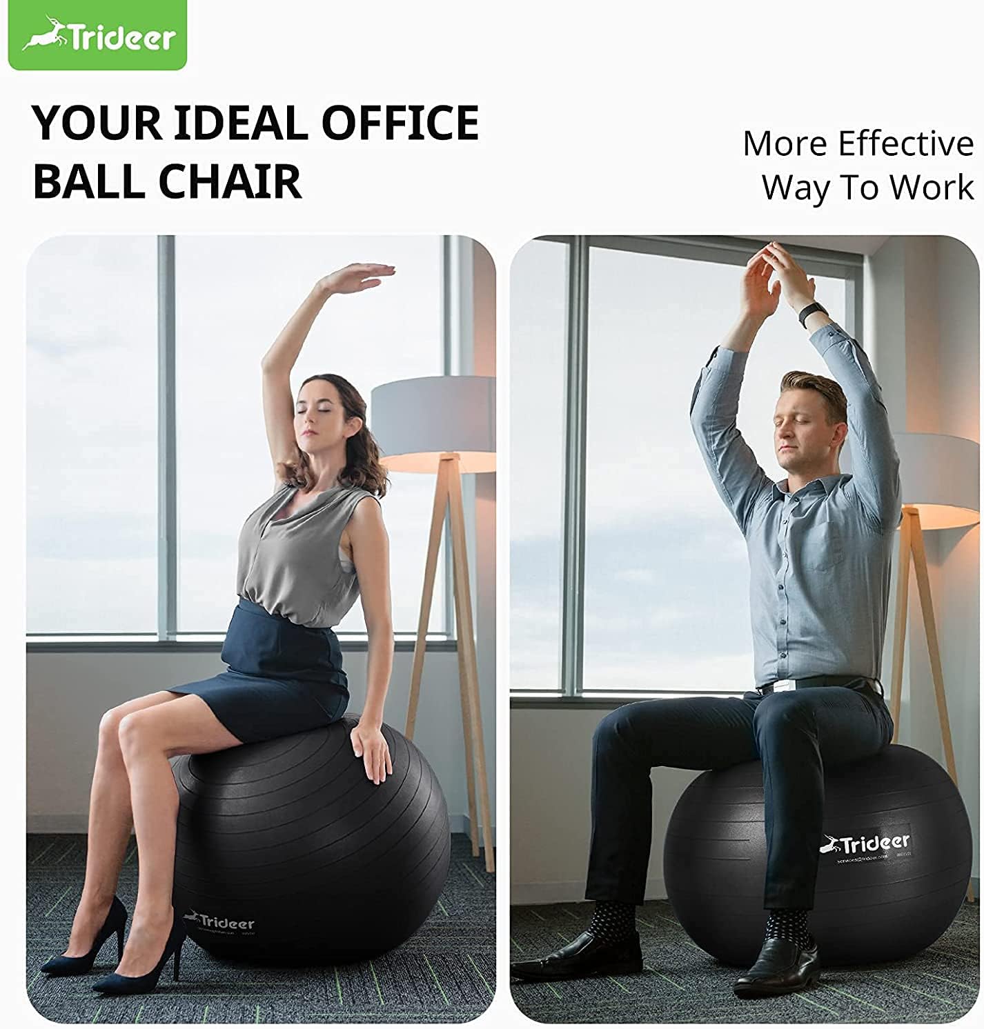 Best Deal Cheap 🛒 Trideer Extra Thick Yoga Ball Exercise Ball, 5 Sizes Ball Chair, Heavy Duty Swiss Ball for Balance, Stability, Pregnancy and Physical Therapy, Quick Pump Included 🛒 Crazy Deals Trideer Extra Thick Yoga Ball Exercise Ball, 5 Sizes Ball Chair, Heavy Duty Swiss Ball for Balance, Stability, Pregnancy and Physical Therapy, Quick Pump Included