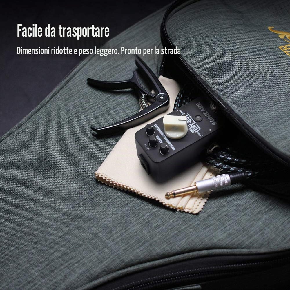 SONICAKE Auto Wah Pedale Effetto Pedale per Chitarra Bass Filtro di Inviluppo funky Cry-Bot