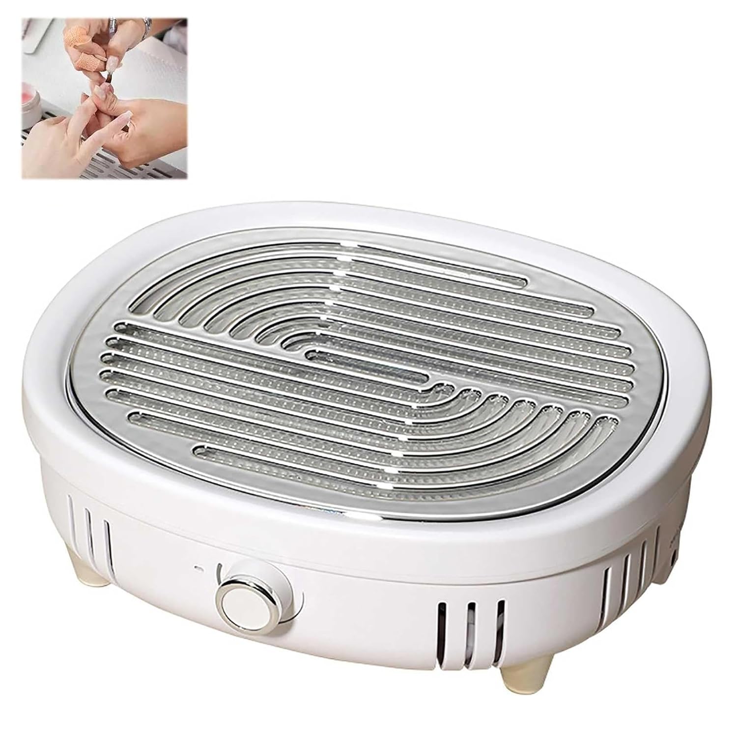 TsoLay Collecteur de poussière d'ongles, aspirateur de poussière d'ongles en Acrylique avec Filtre Couvercle supérieur magnétique, turboventilateurs puissants, Vitesse réglable, pour Salon et Maison