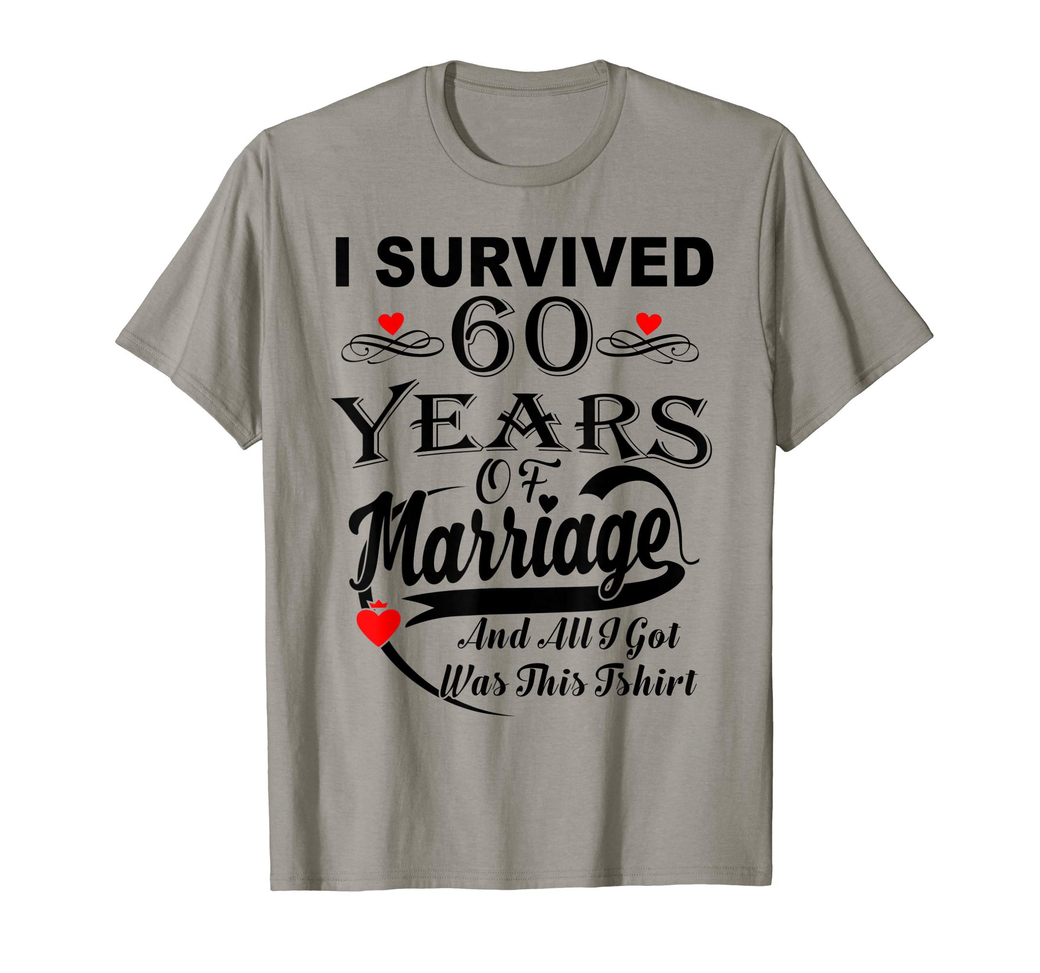 60th Wedding Anniversary Gift For Women Men Funny Shirt