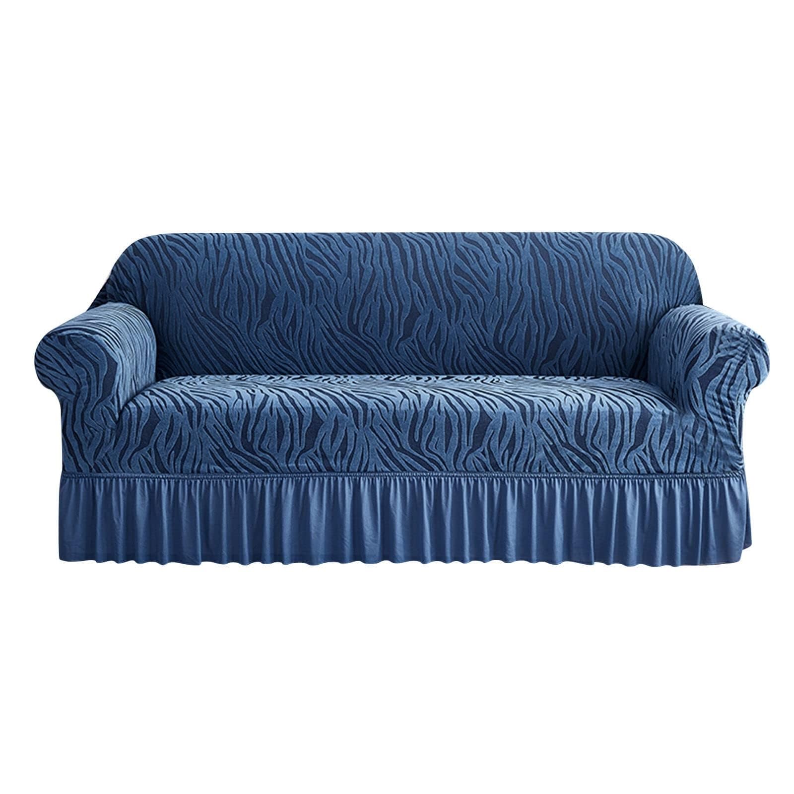 Housse de canapé extensible bleue pour protéger votre salon des animaux domestiques