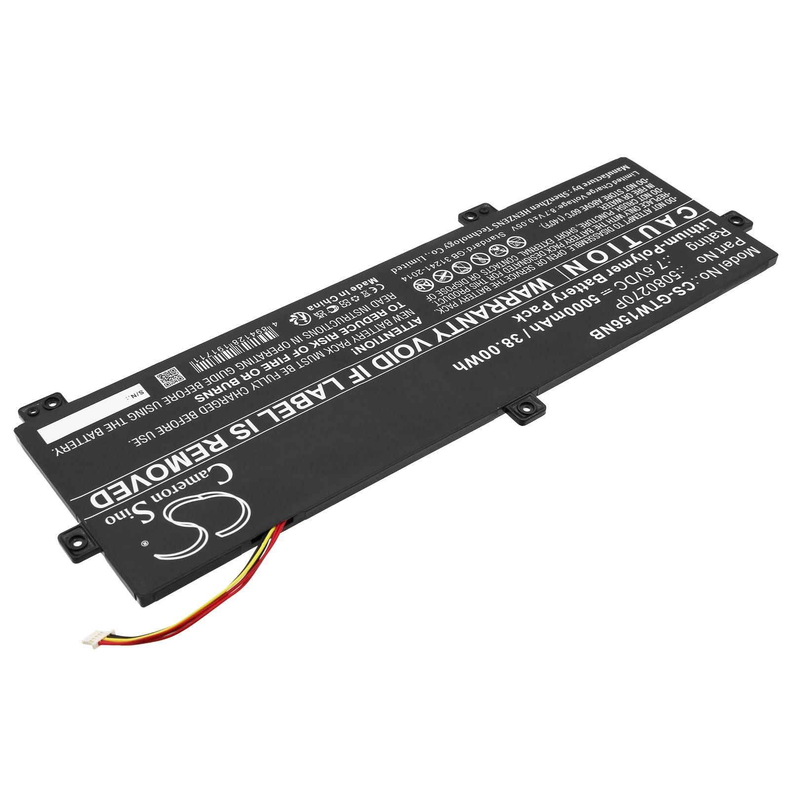 BCXY Battery Replacement for Gateway GWTN156-11BK U3576127 U3576127PV U3576127PV-2S1P 5080270P