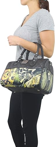 Miniatura 3 de Licor Brand Horror B Movie Cartoon Small Satchel Bolso bandolera, Negro -