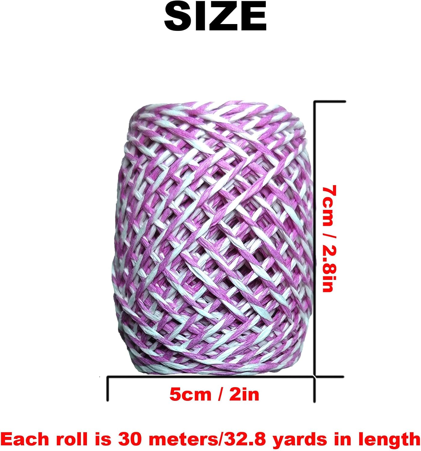 9 Rolls Multi-Colored Raffia Paper Twine String Ribbon for Gift Wrapping Box Packing, Artworks, DIY Crafts, Party Favor and Embellishments