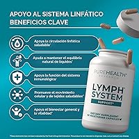 Vista 3 de PUREHEALTH RESEARCH Soporte del sistema linfático - Suplemento de drenaje linfático para mujeres y hombres - Bromelina, equinácea, diente de león