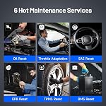 TOPDON AD500 OBD2 Scanner, Oil SAS Throttle TPMS BMS EPB Reset, Engine ABS SRS Transmission, Diagnostic Scan Tool, AutoVIN, Car Check Engine Code Reader with Battery Test, Lifetime Free Update
