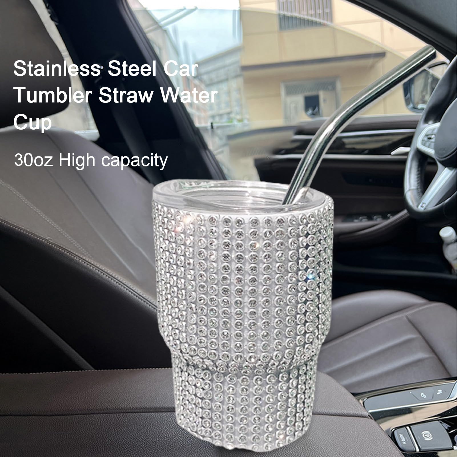 Hermosa taza con pajita, taza con pajita, taza de agua con aislamiento espumoso, taza de café, mini vaso de chupito con pajita, de grado alimenticio, a prueba de fugas, resistente al calor, dorada