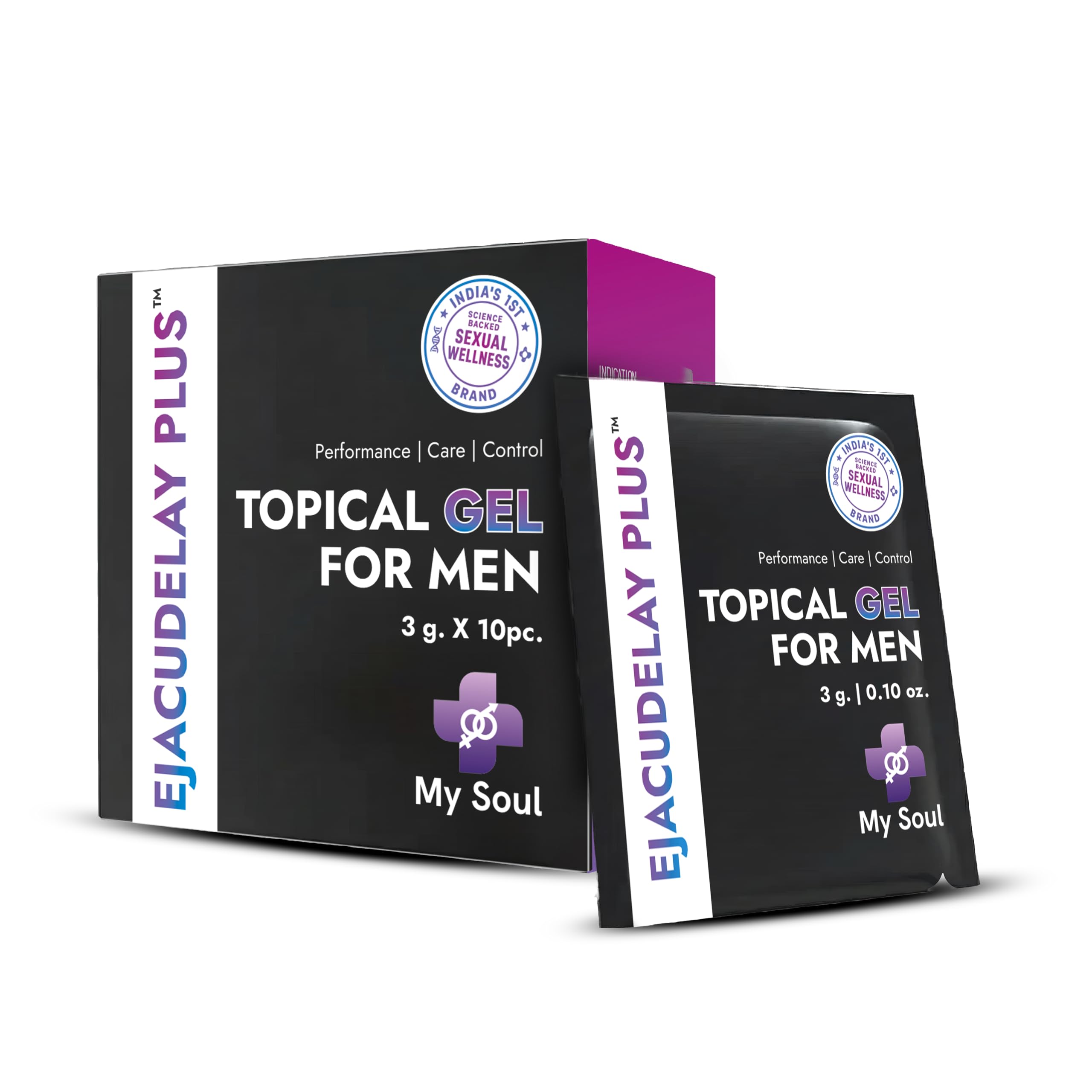 My Soul Topical Gel-Easy Application for Men| Skin Friendly | Sachet- Pack of 10 Sachet (3gm)-picture-25