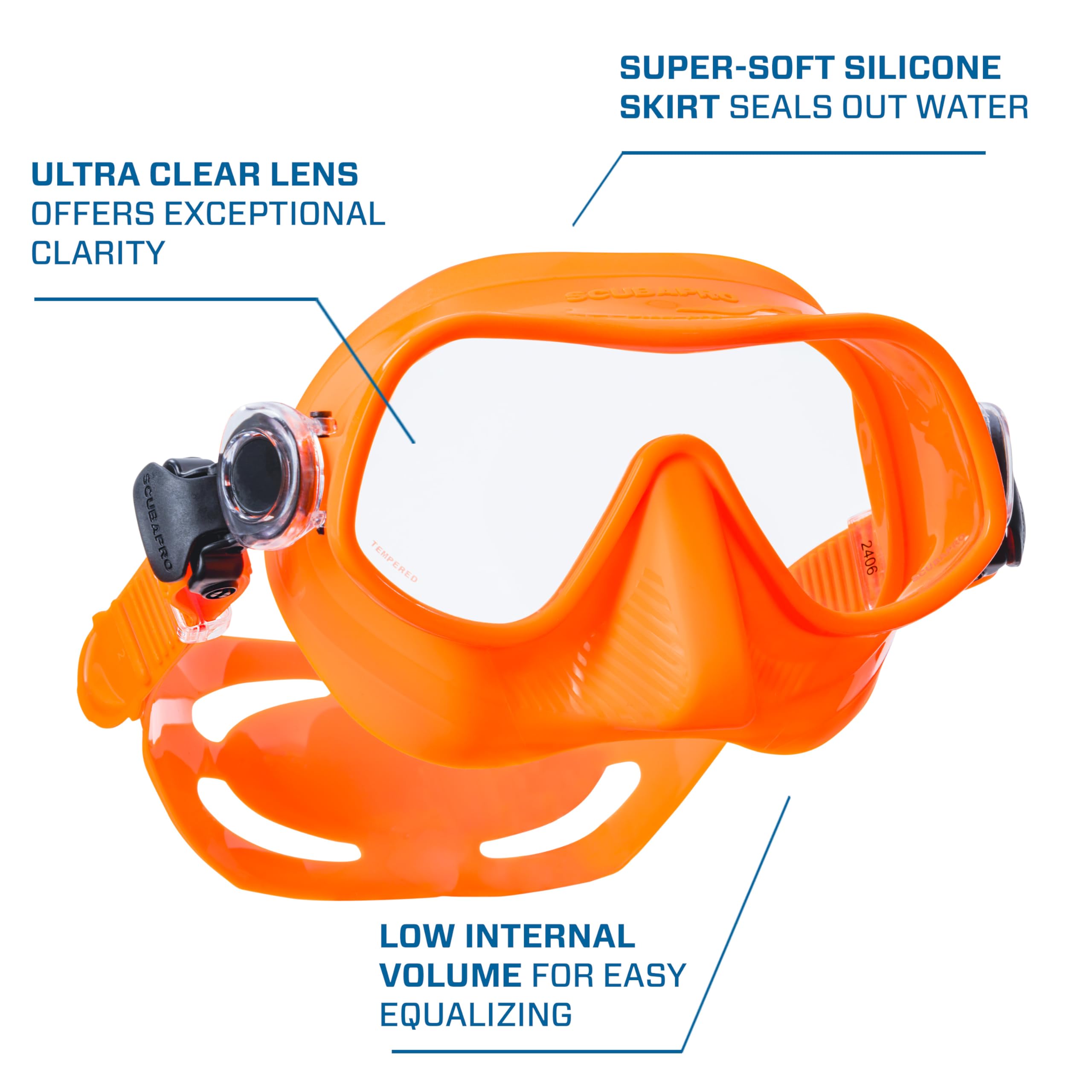 Scubapro Steel Pro Maske, Orange