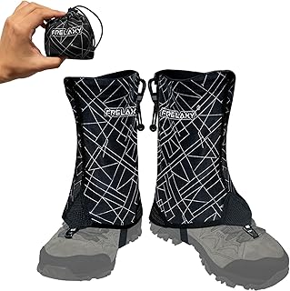 Frelaxy Ultralight Trail Gaiters for Hiking & Running – Breathable, Wear-Resistant Low Shoe Gaiters, Protect Feet from Rocks, Mud, Dust & Debris