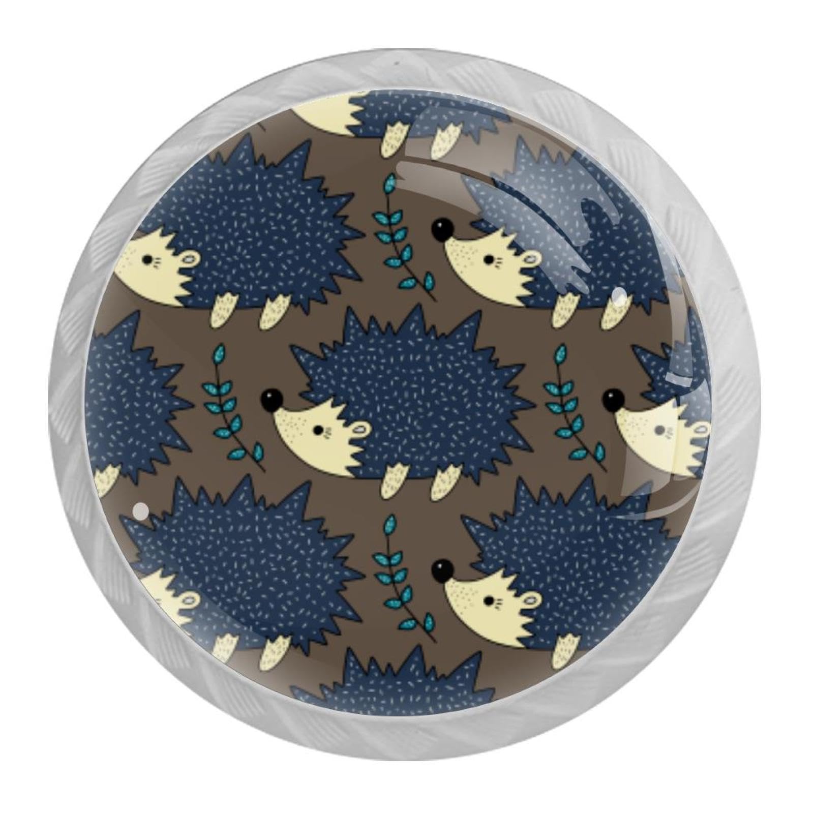 Tqmspg 4 Pieces Drawer Pulls Cute Hedgehog Door Knobs Dresser Handles for Kitchen Wardrobe Cupboard Hardware Furniture