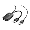 Cable Matters Uni-directional HDMI to DisplayPort Adapter for Desktop and Laptop Computers HDMI 2.0 to DisplayPort 1.2 with 4K 60Hz Video Resolution - Not Compatible with PS5 or Xbox Series XS