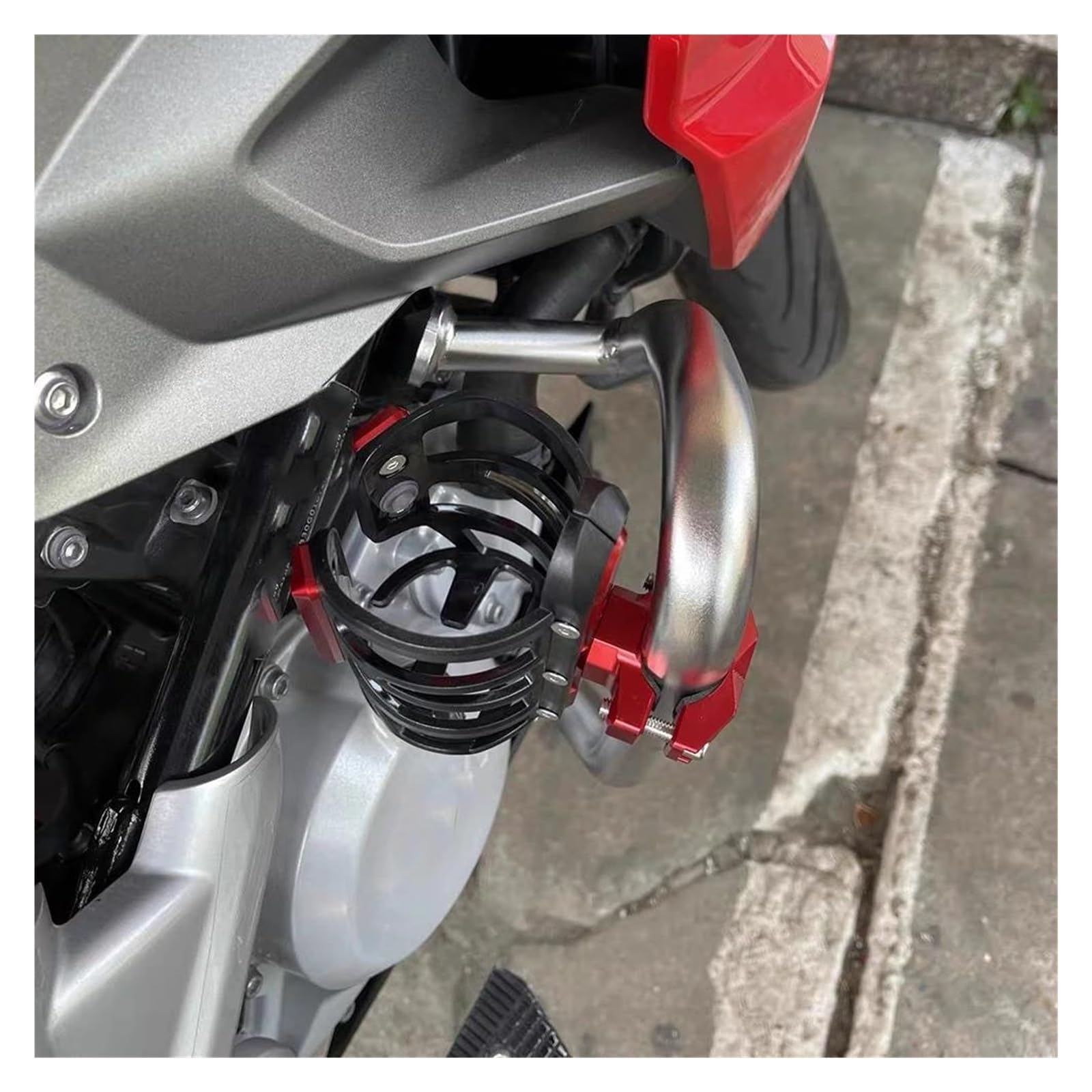 Portabidones Motocicleta para H PCX125 ADV350 ADV750 ADV160 ADV150. Portavasos para Bebidas, Botella De Agua Y Bebidas CNC para Motocicleta(Rojo)