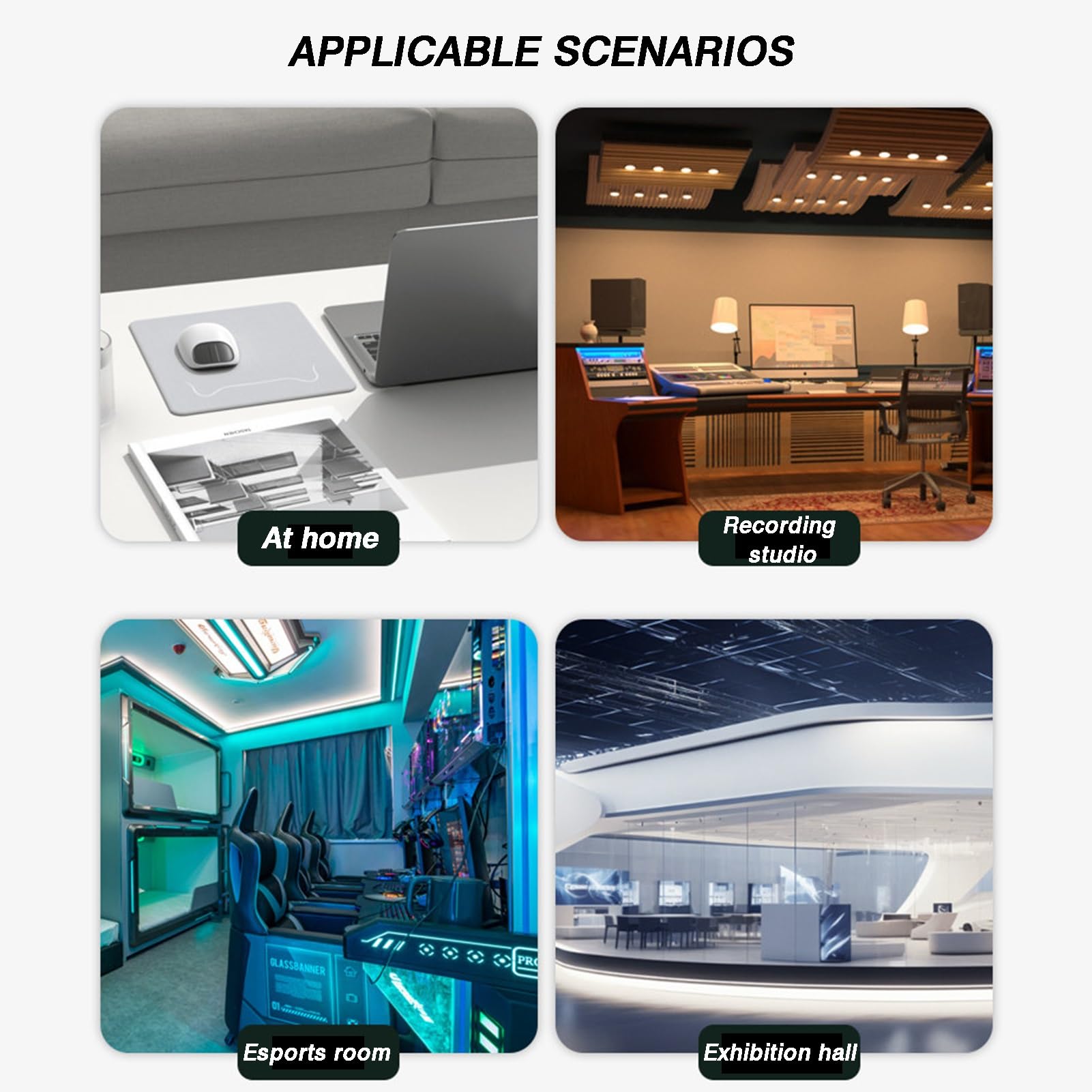 Generico Supporto for cuffie, asta di supporto in acciaio inossidabile, testa e base in legno massello, adatto for tutte le dimensioni