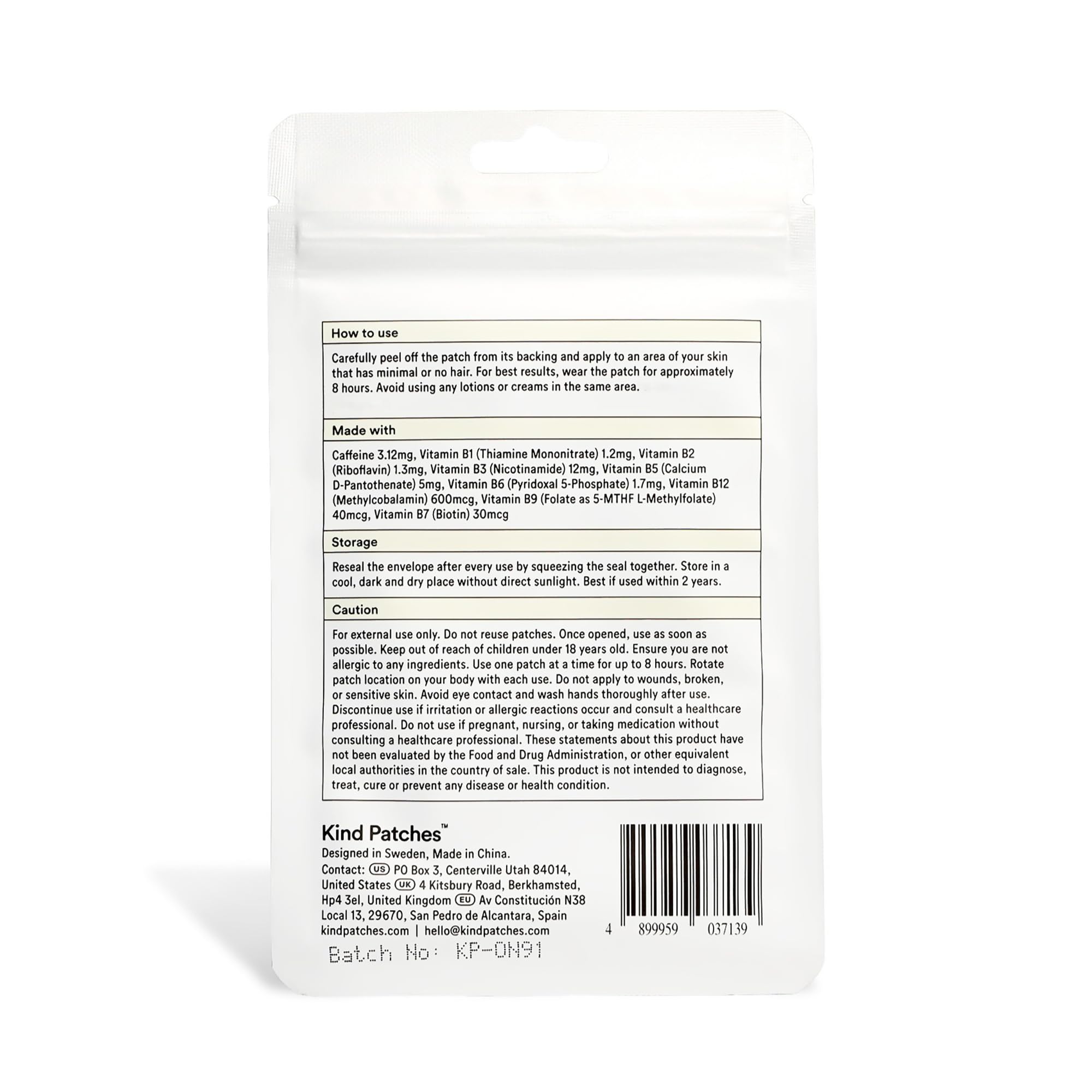 Kind Patches Energy Patches - Vegan, Latex Free - 30 Count — Amazon image 7