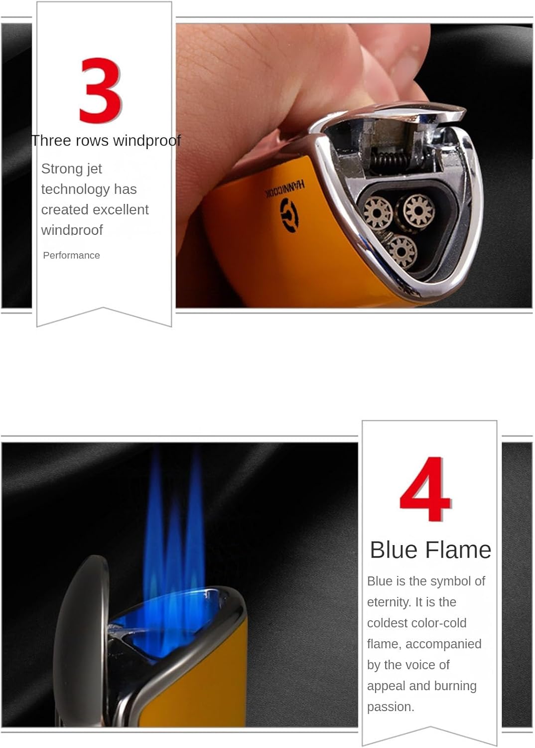 詰め替え用ブタンインフレータブルライター、防風シガーライター、シングルスプレートーチライター、パイプ、葉巻、タバコに適したメンズメタ