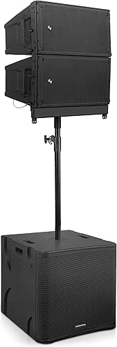 Miniatura 9 de Sound Town Serie ZETHUS Altavoz de Sistema de Línea Dual de 8" Alimentado con Amplificador Clase D, DSP, para Lounge, Club, Bar, Teatro,