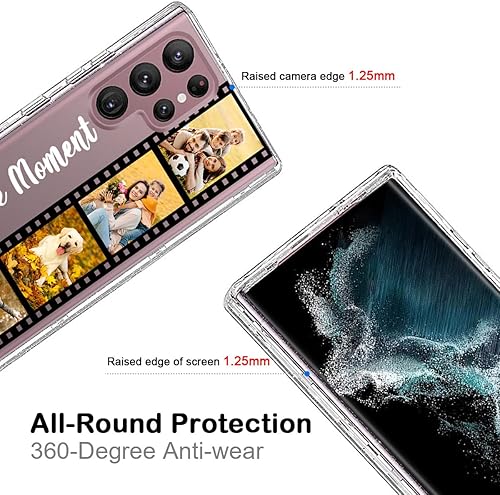 Miniatura 4 de Funda de teléfono personalizada con múltiples imágenes para Samsung Galaxy S22 Ultra 5G, funda personalizada de collage de imágenes con protector de