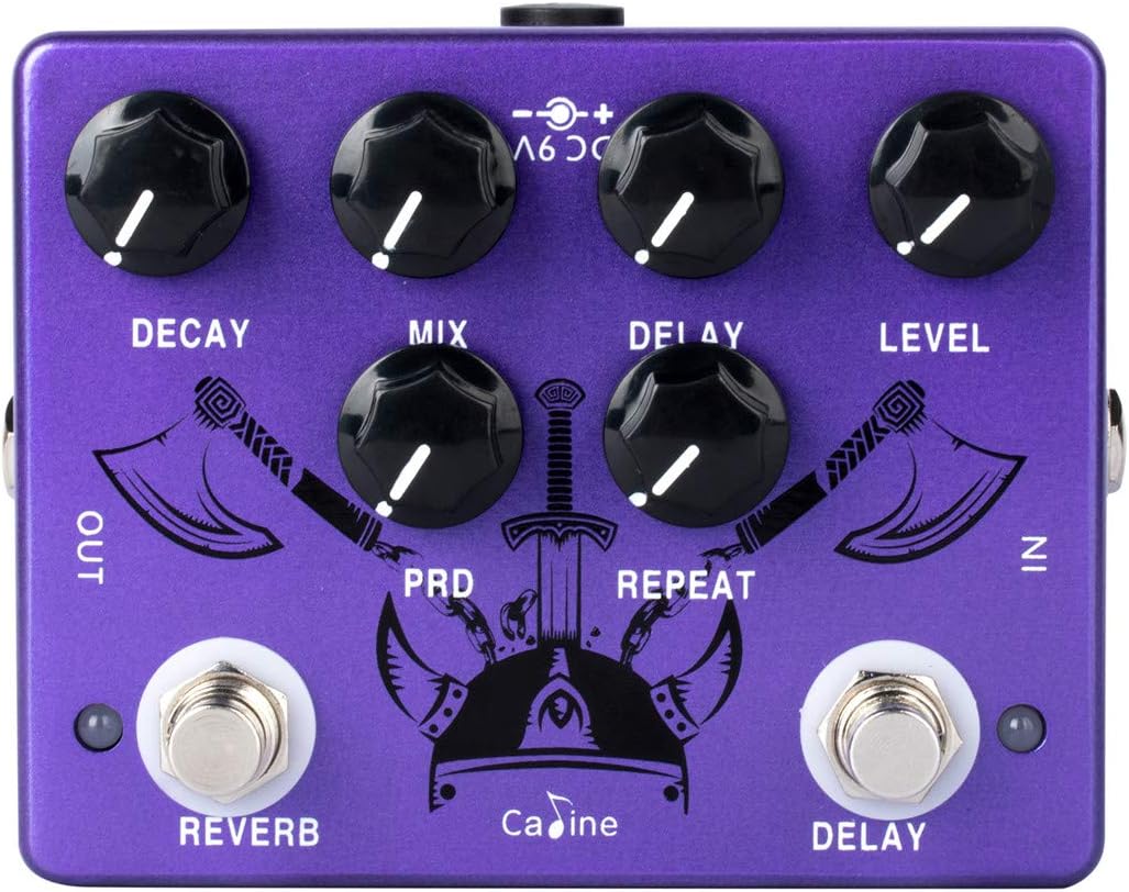 Caline CP-80 Ragnarok Digital Reverb & Analog Delay Guitar Effect Pedal
