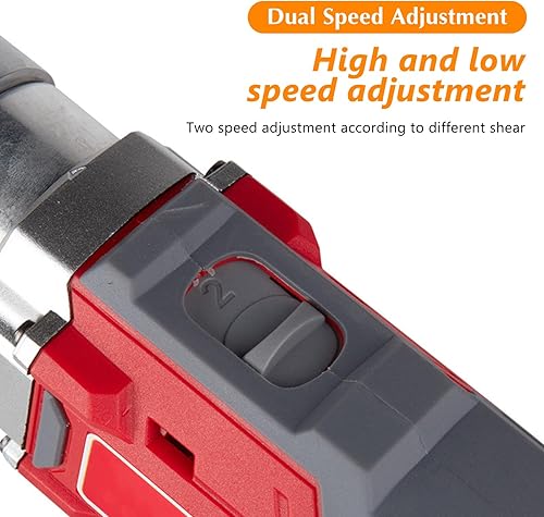 Miniatura 7 de Tijeras eléctricas de metal, tijeras de metal inalámbricas de 36 V, cabezal giratorio de velocidad, corte de metal eléctrico para cortar hojas de