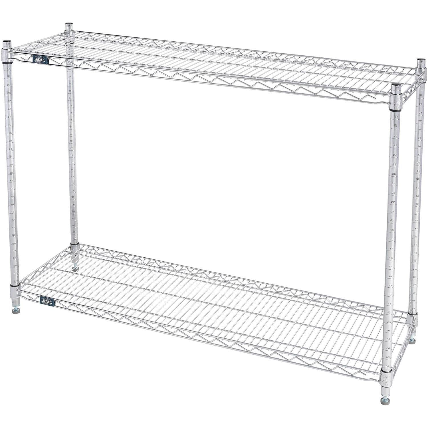2 Shelf by Global Industrial – Alloy Steel, Silver, Model 12483C2